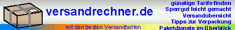 versandrechner.de - Portorechner - Paketdienste finden - gnstiger Sperrgut-Versand